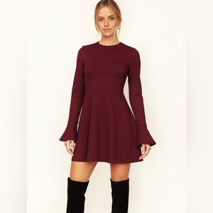 Alexander McQueen Volunt Long Sleeve Dress